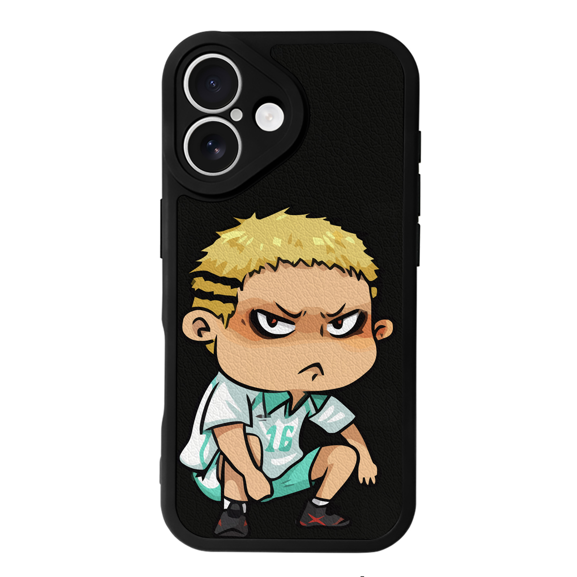 （画像用） ハイキュー!! Haikyu!! 【iPhone 16シリーズ対応】シリコンスマホケース（レザー調） 材質：シリコン